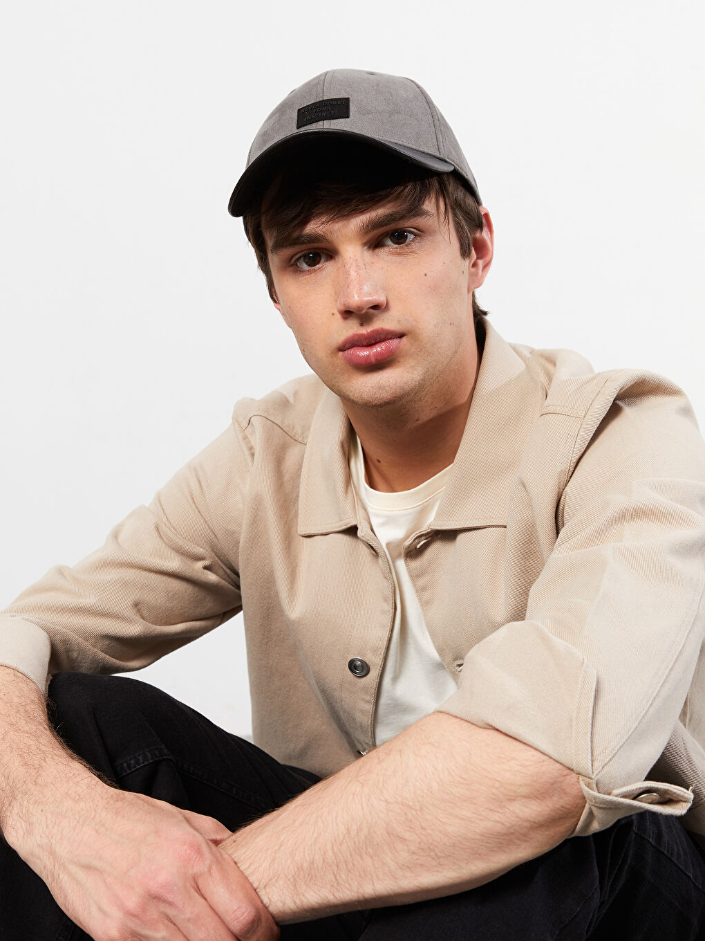 Кепка Мужская Замшевая С Принтом