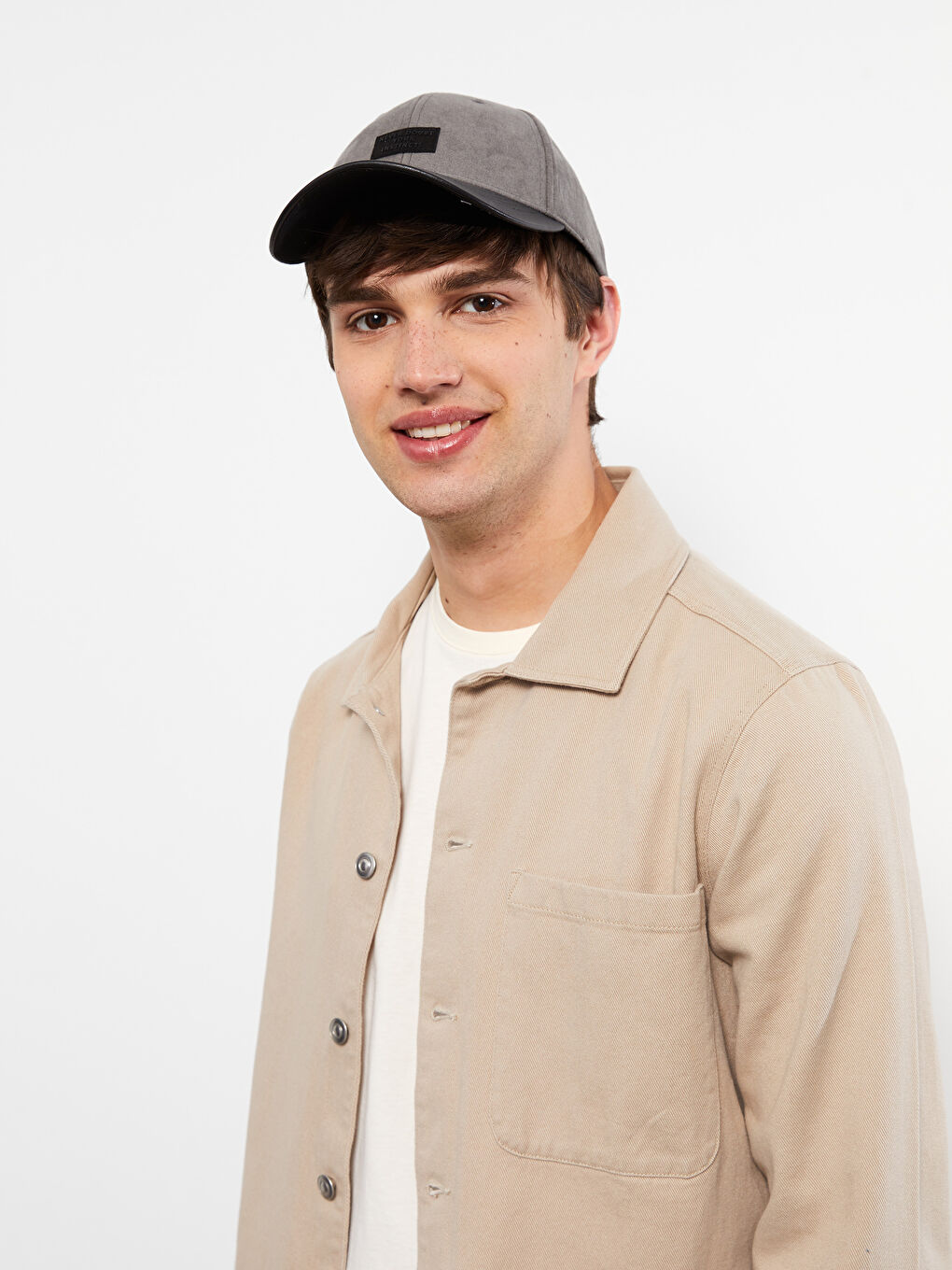 Кепка Мужская Замшевая С Принтом-1