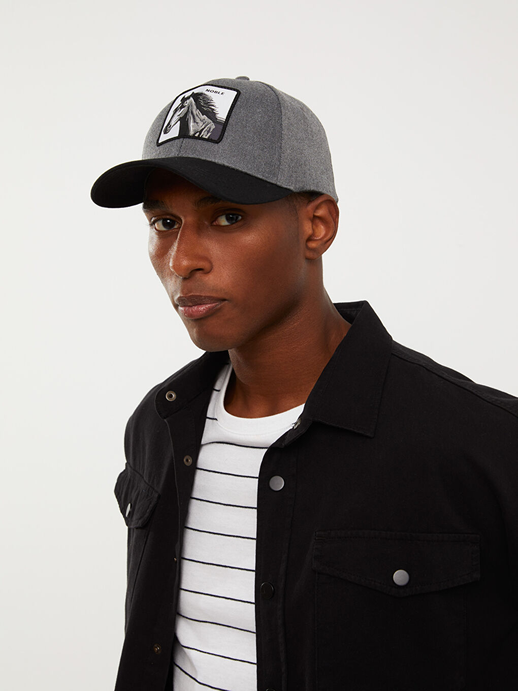 Label Embroidered Men's Cap Hat-1