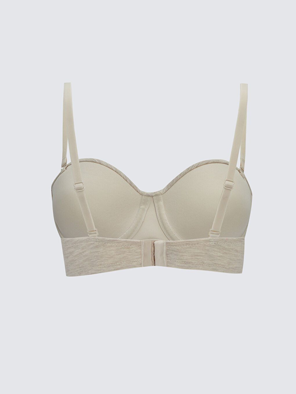 Бюстгальтер Без Наполнителя Без Бретелек С Косточками Однотонный-1