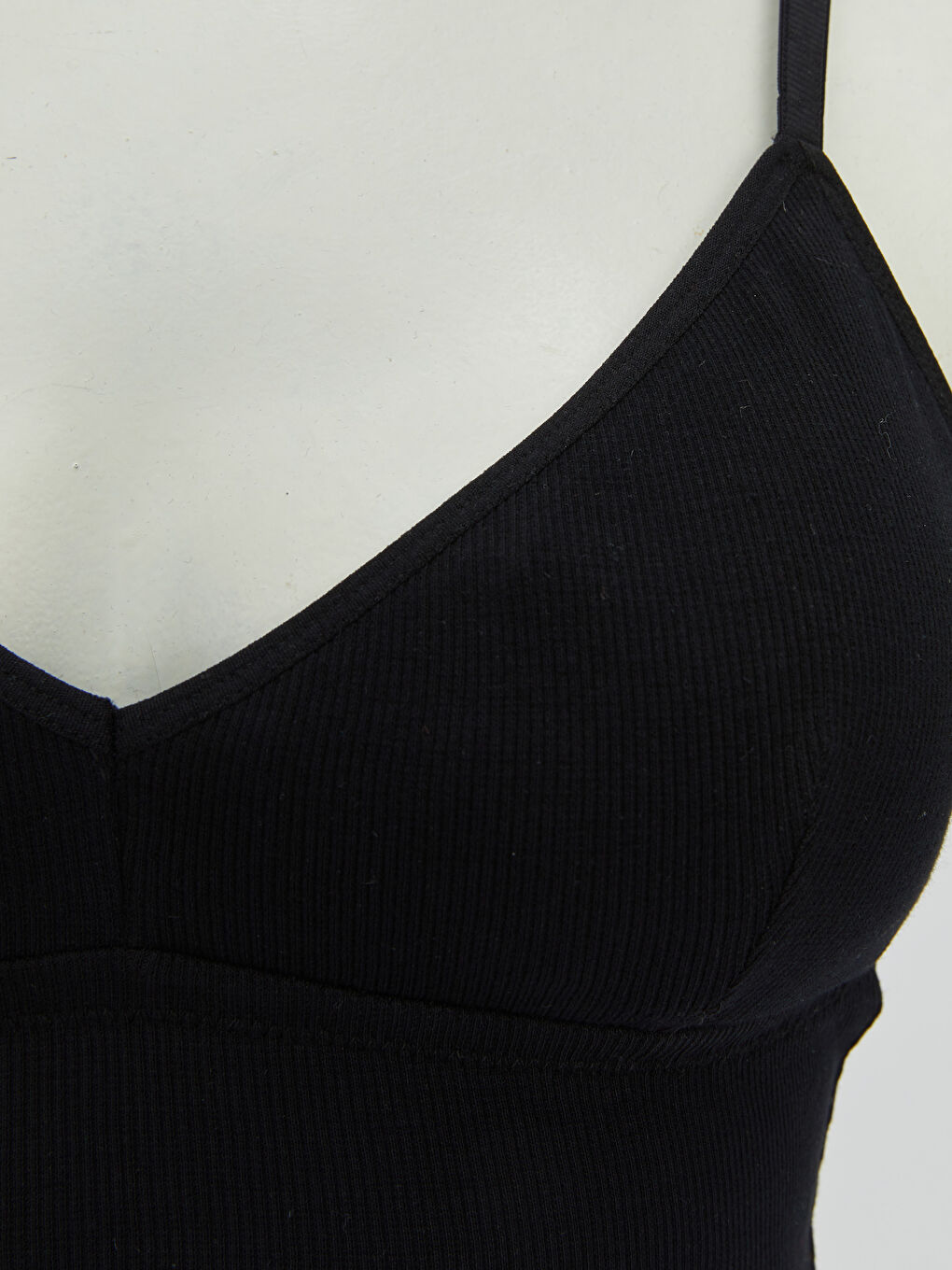 Siyah Balensiz Dolgusuz Düz Sütyen-2