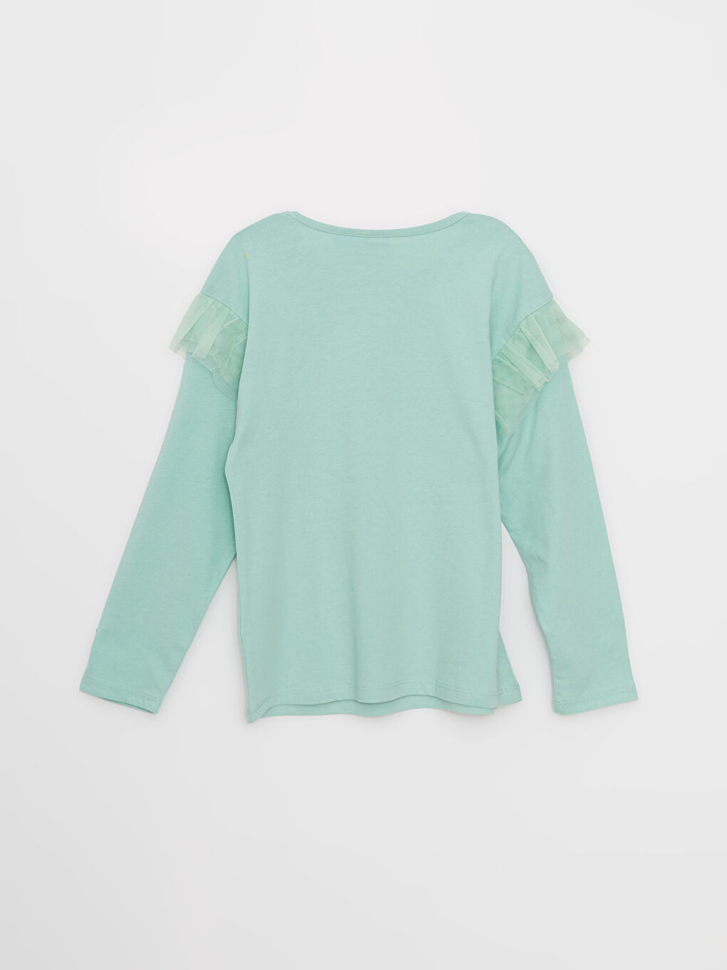 LCW Kids Rundhalsausschnitt Frozen Bedrucktes Langarm Mädchen T-Shirt -W24957Z4-G8R