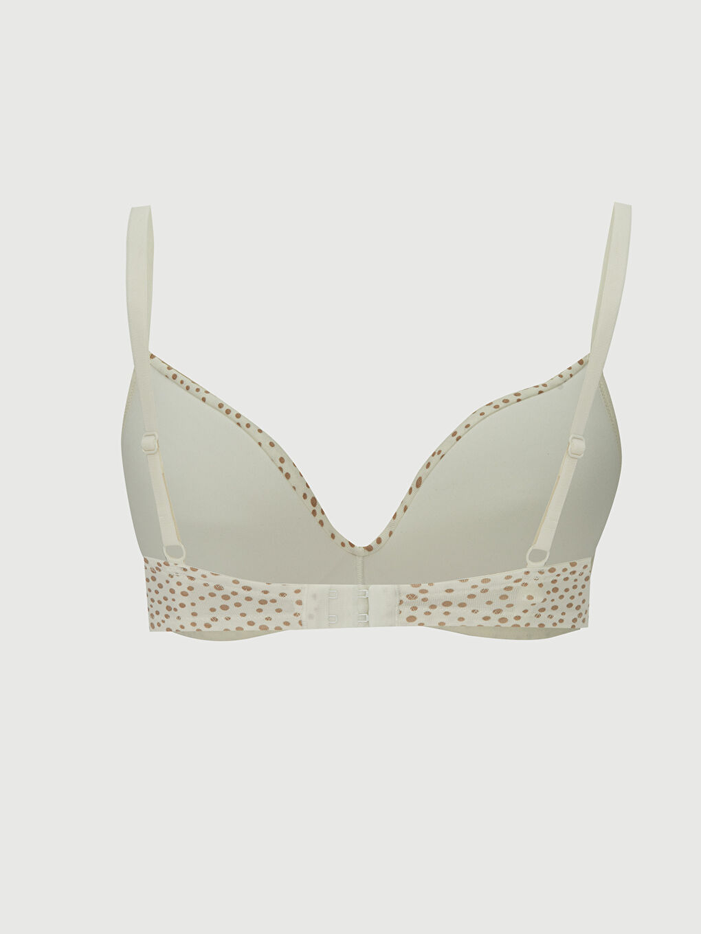 Беспроводной Без наполнителя Узорчатый Бюстгальтер-1