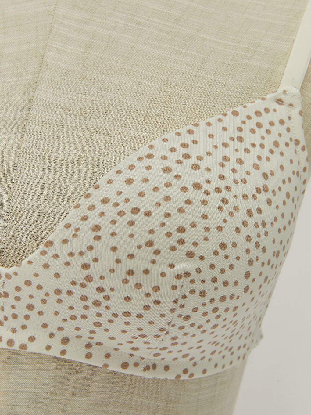 Беспроводной Без наполнителя Узорчатый Бюстгальтер-2