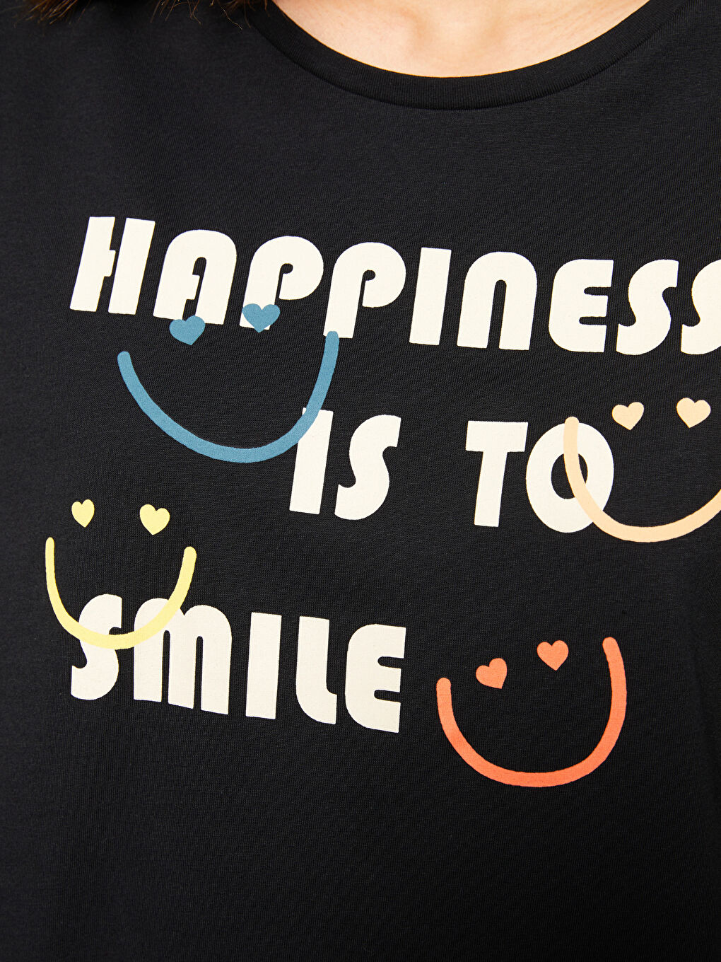 Gri Bisiklet Yaka Baskılı Uzun Kollu Kadın Pijama Takımı-3