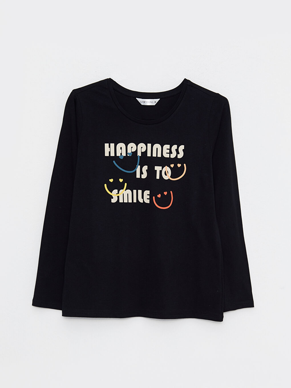 Gri Bisiklet Yaka Baskılı Uzun Kollu Kadın Pijama Takımı-6