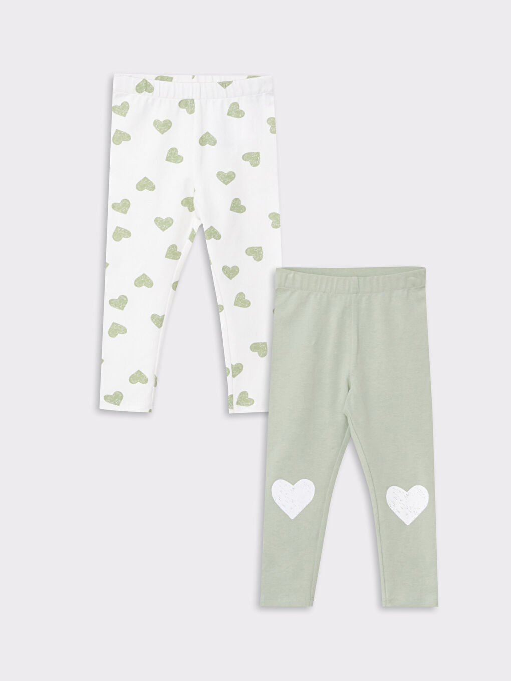 LCW baby Elastischer Bund Bedruckte Baumwoll-Baby-Mädchen-Strumpfhosen 2er-Pack -W25008Z1-FJX
