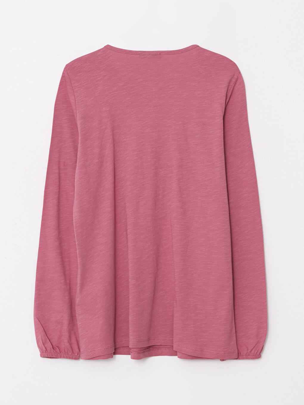 Pembe Bağlamalı Yaka Nakışlı Uzun Kollu Kadın Bluz-6