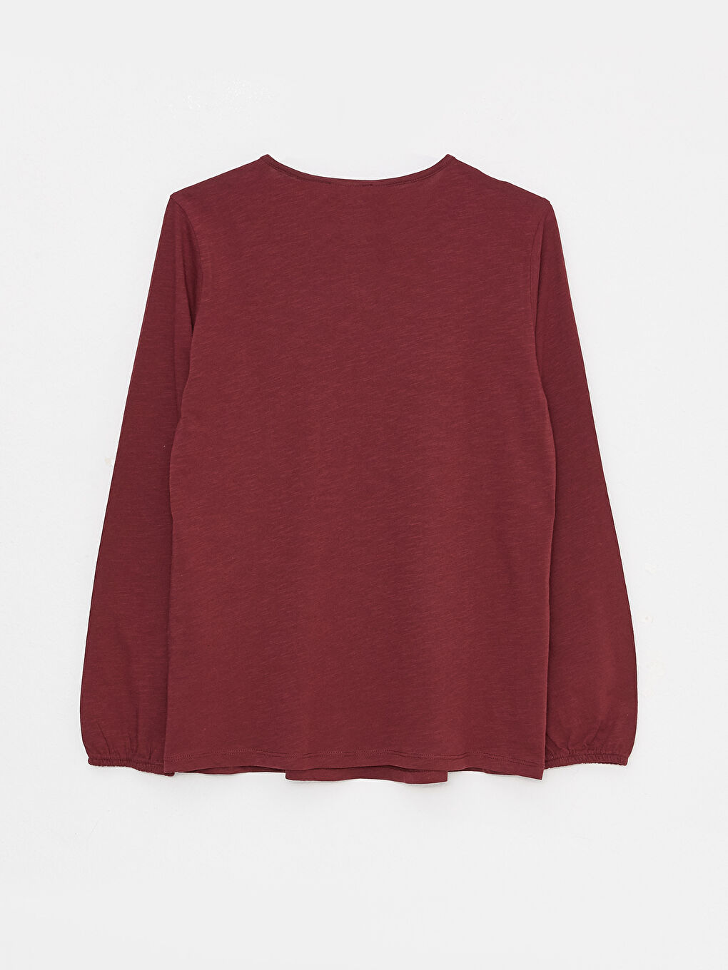 بلوزة نسائية بأكمام طويلة مع رقبة مربوطة ومطرزة-6