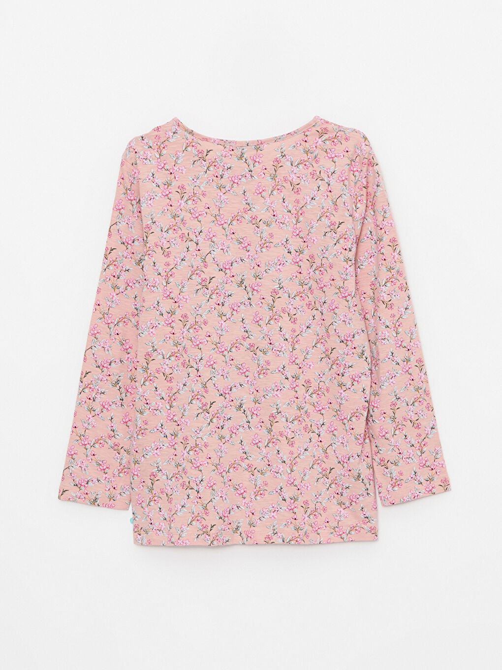 Футболка с круглым вырезом, с принтом, с длинным рукавом, хлопковая, для женщин-6