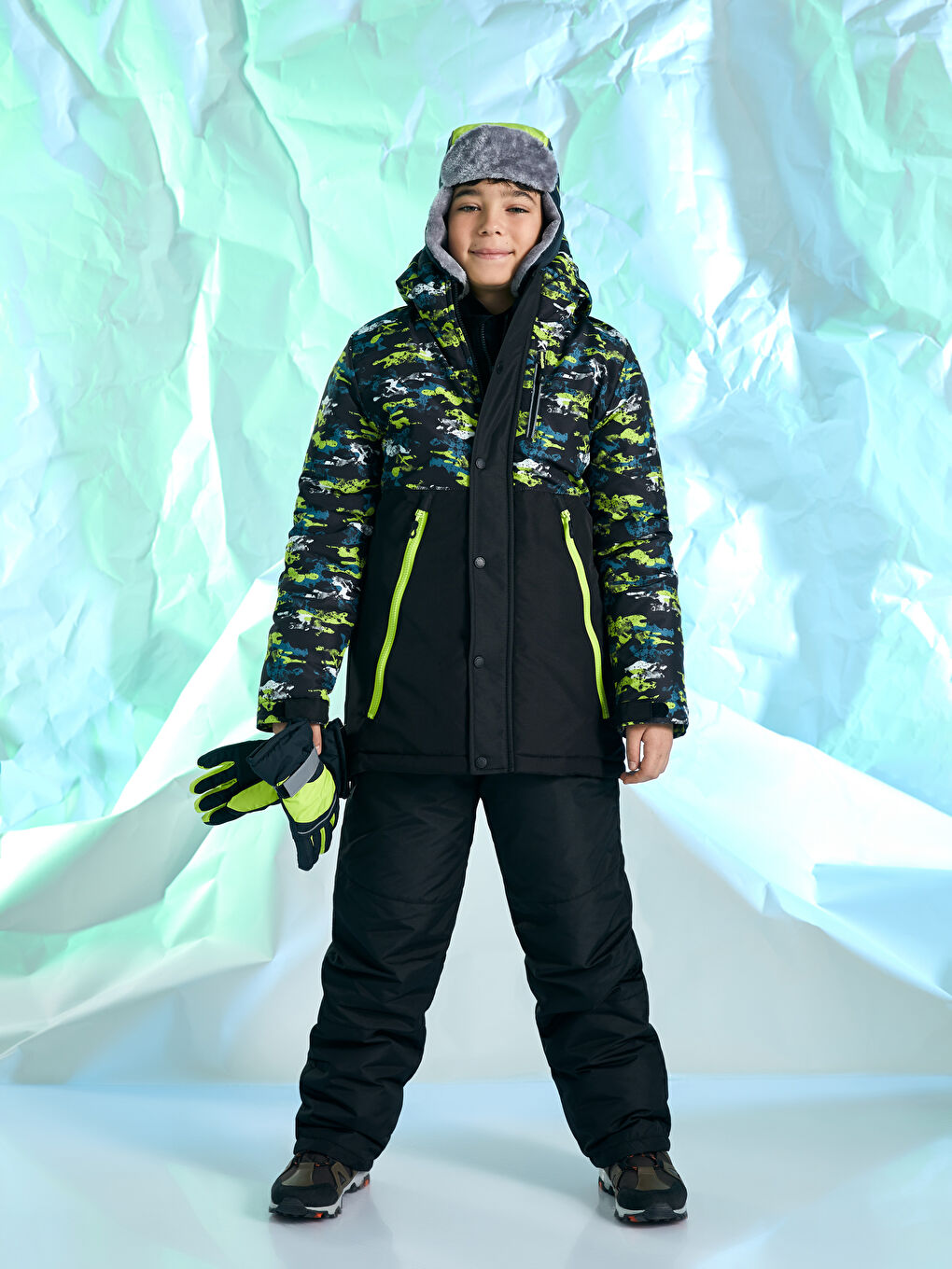 LCW Kids Pantalone za skijanje za dečake sa elastičnim strukom -W25085Z4-CVL