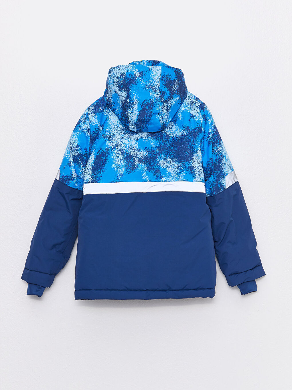 Hooded Printed Boy Ski Coat-4