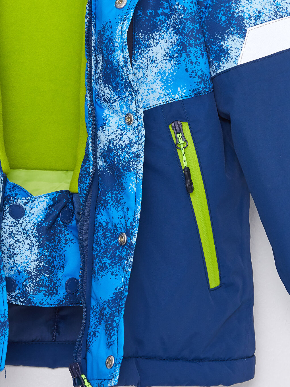 Hooded Printed Boy Ski Coat-5