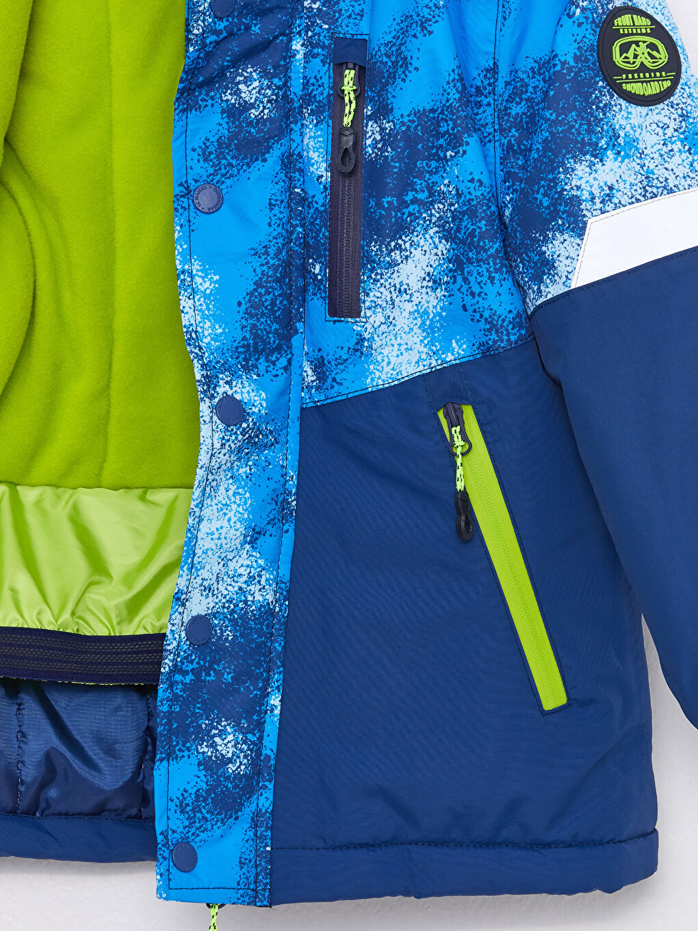 Hooded Printed Boy Ski Coat-6