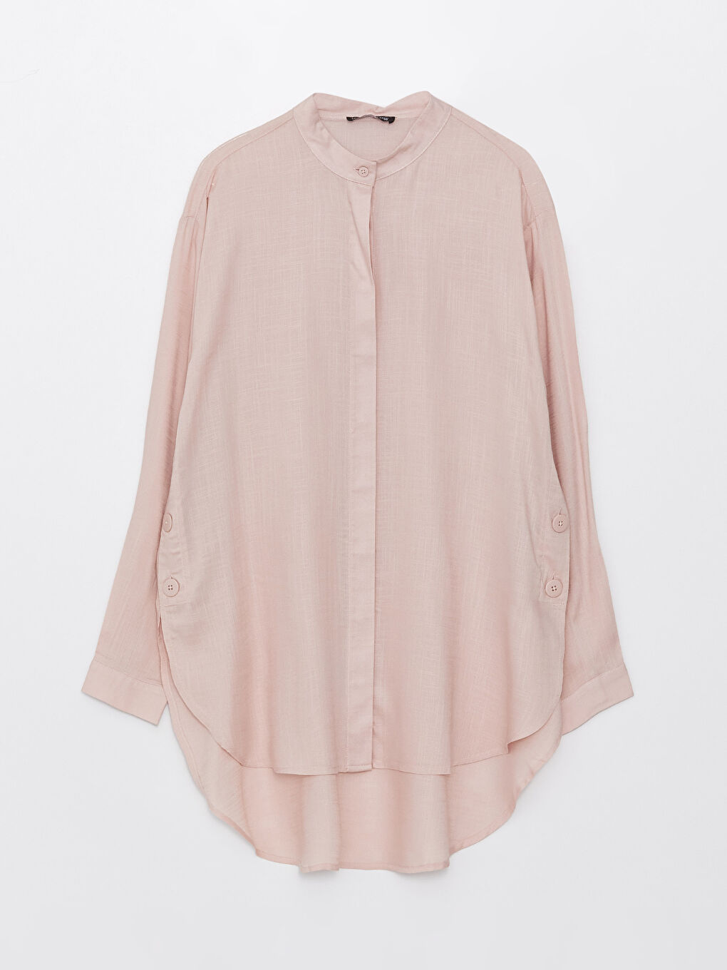 Tunică pentru Femei cu Guler de Judecător, Simplă, Mânecă Lungă-5