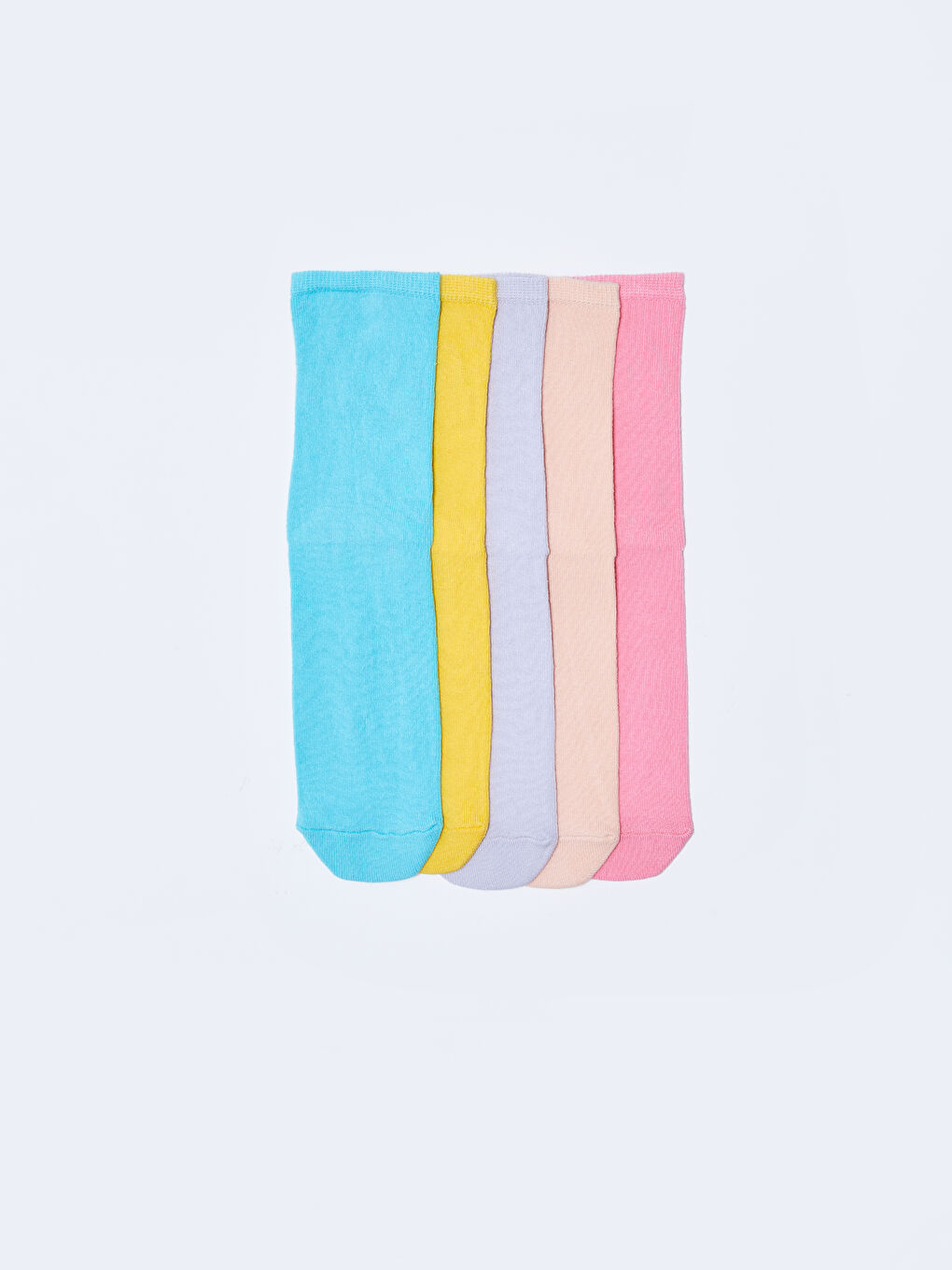 Turkuaz Kadın Düz Soket Çorap 5'li