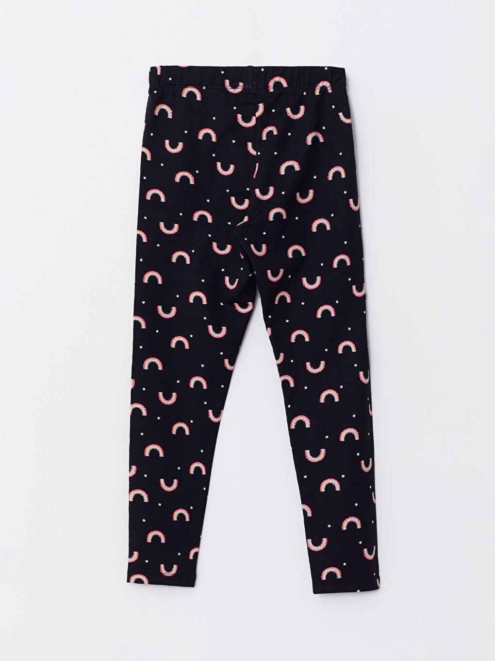 LCW Kids Elastic Waist Printed Cotton Girl Long Tights -W25102Z4-LQJ
