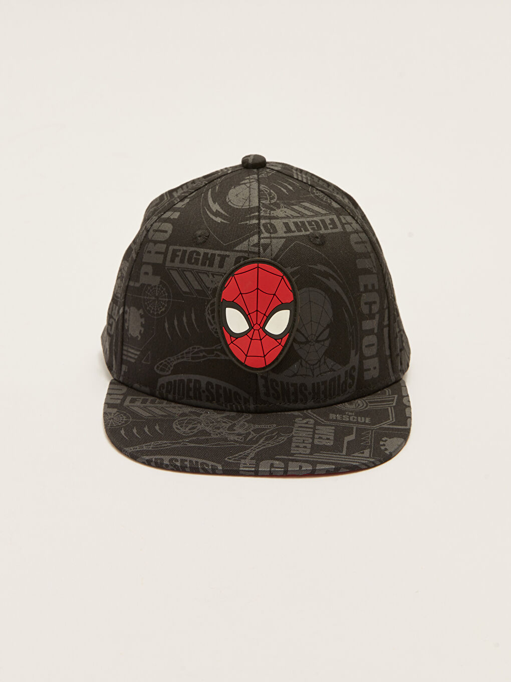 LCW ACCESSORIES Siyah Spiderman Lisanslı Erkek Çocuk Hip Hop Şapka