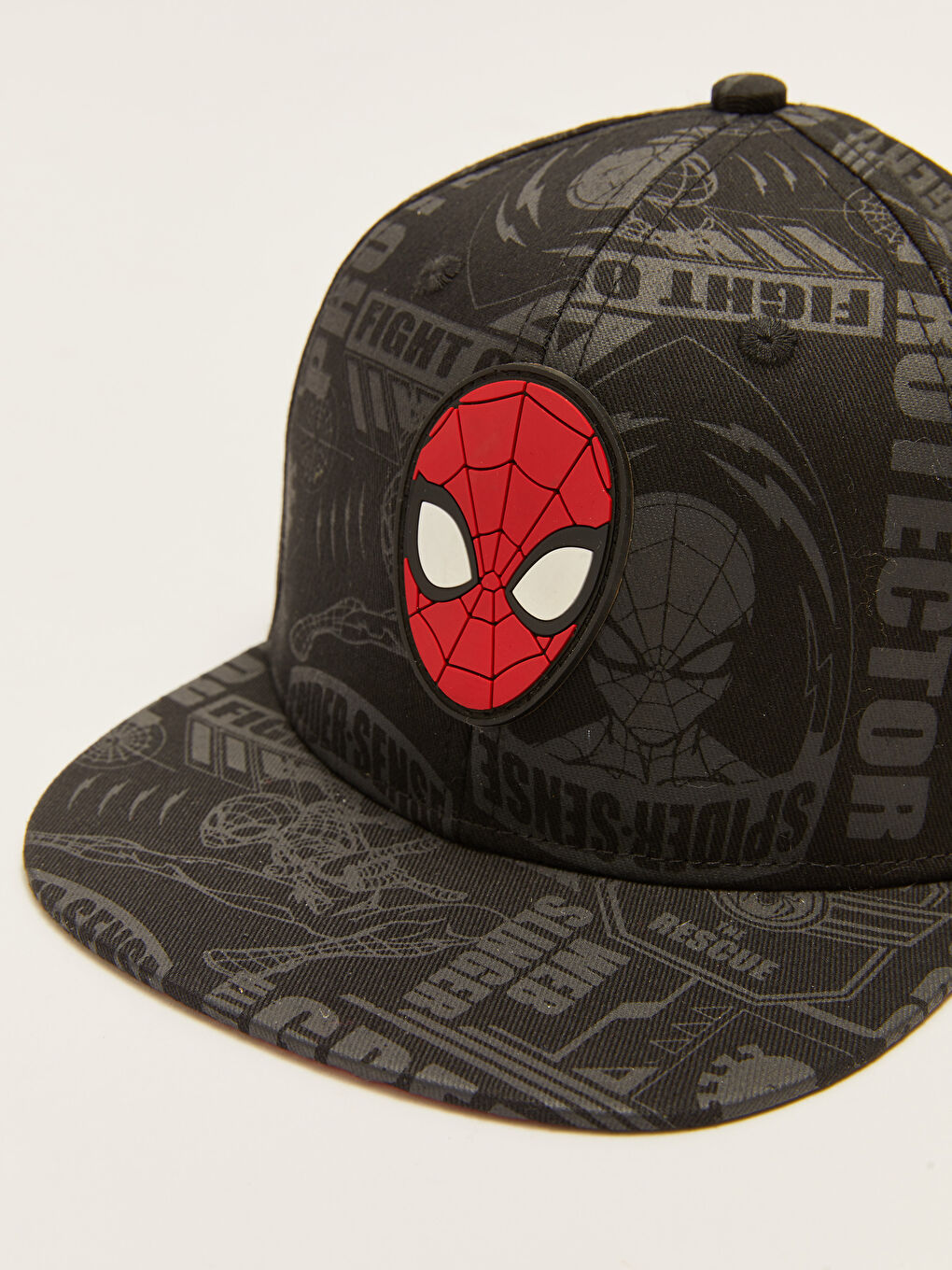 LCW ACCESSORIES Siyah Spiderman Lisanslı Erkek Çocuk Hip Hop Şapka - 1