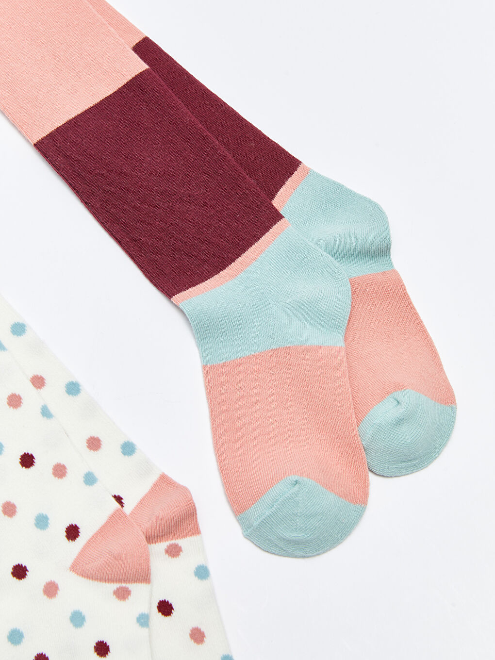 LCW Kids Gemusterte Strumpfhosen für Mädchen 2er-Pack -W25115Z4-EEW