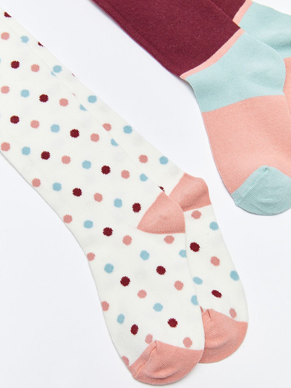LCW Kids Gemusterte Strumpfhosen für Mädchen 2er-Pack -W25115Z4-EEW