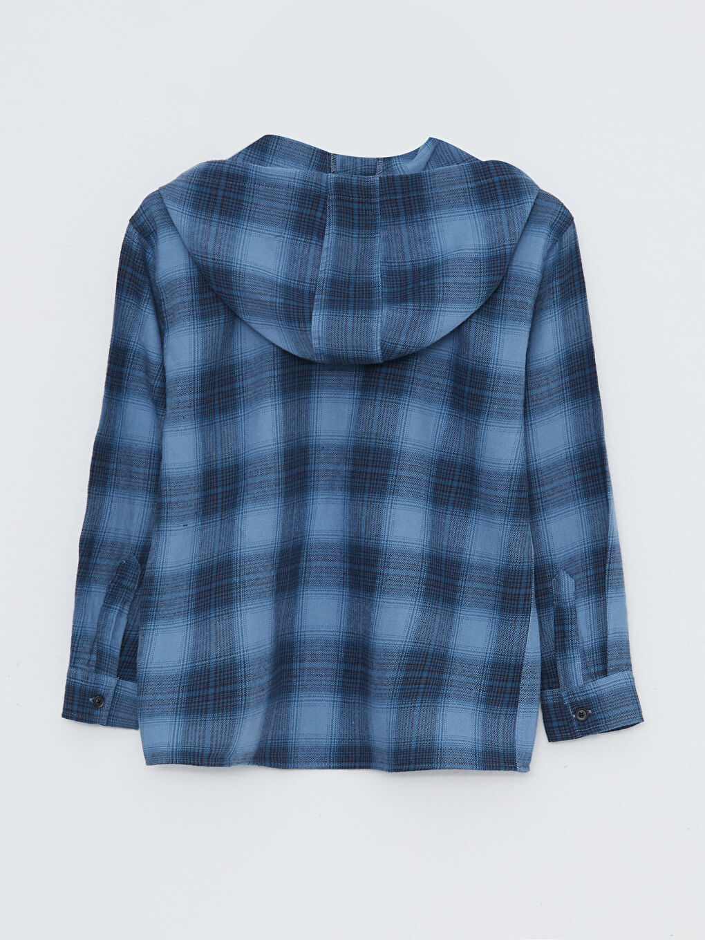 Opušteni kroj košulja sa kapuljačom od kepera za dečake-6