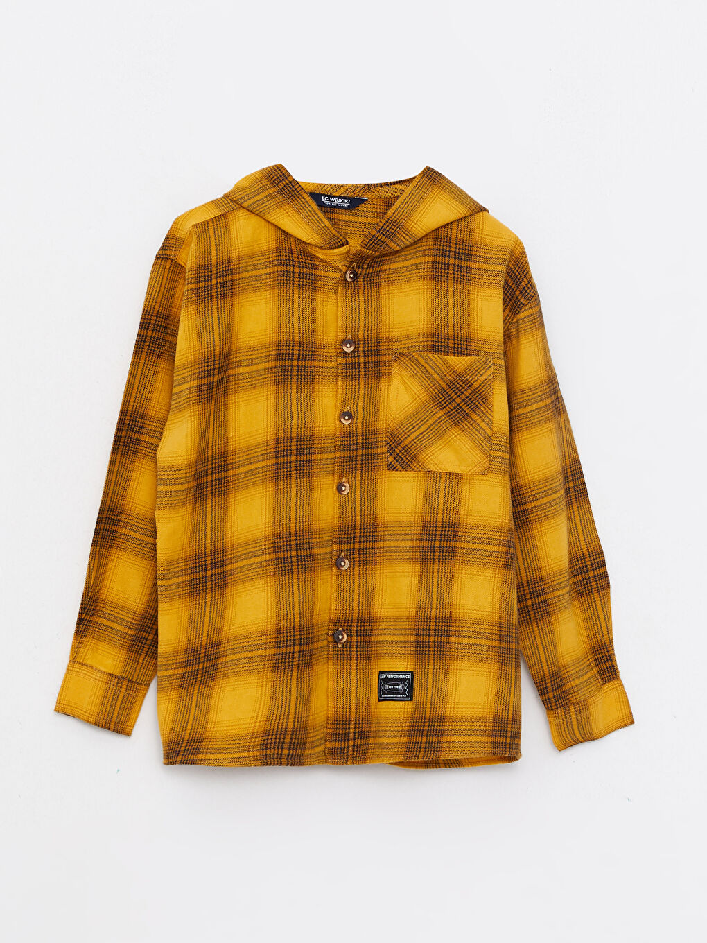 LCW Kids Comfortable Fit Hooded Gabardine Boy Shirt -W25143Z4-LQ2