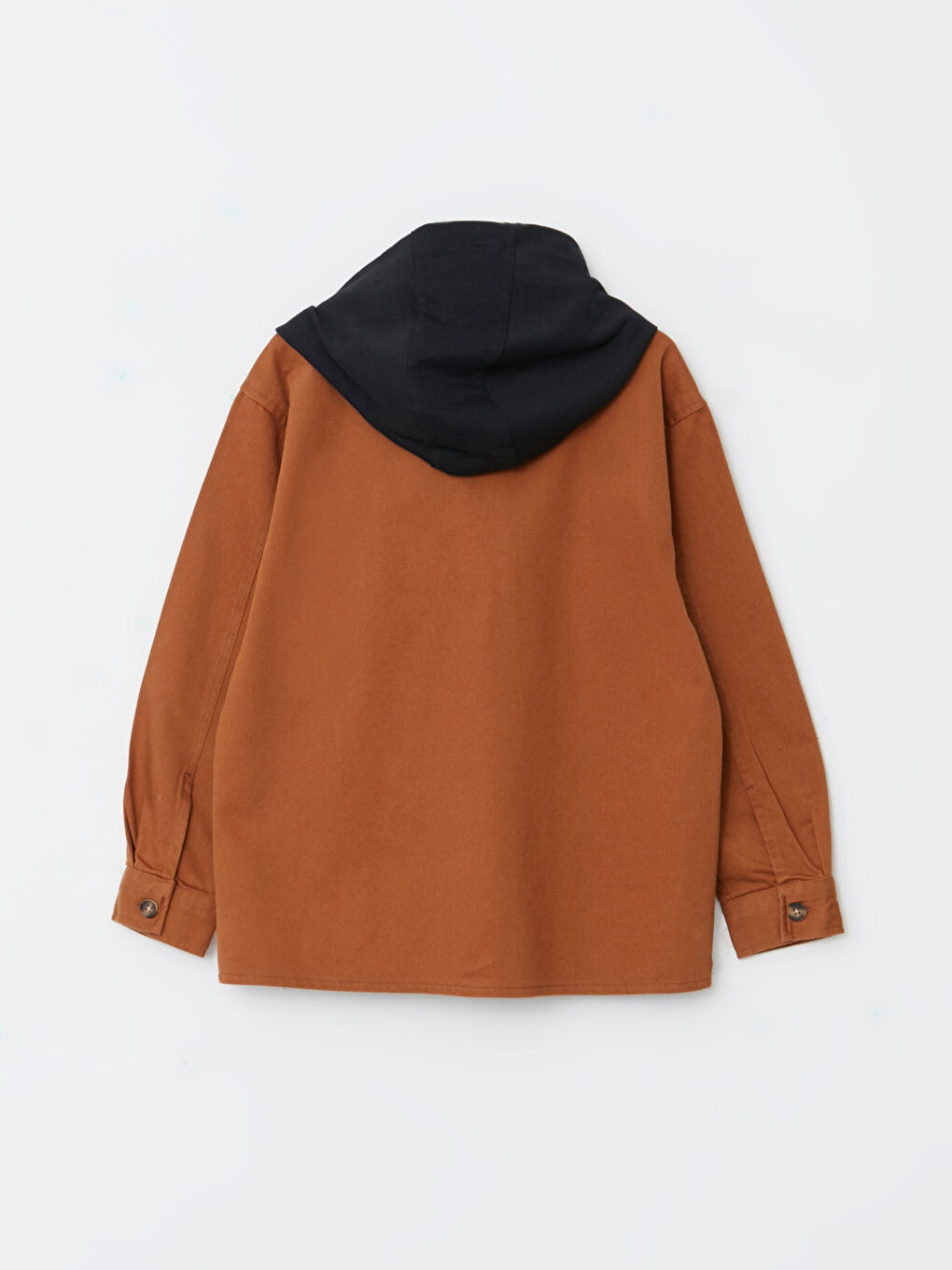 LCW Kids Comfortable Fit Hooded Gabardine Boy Shirt -W25145Z4-H4M