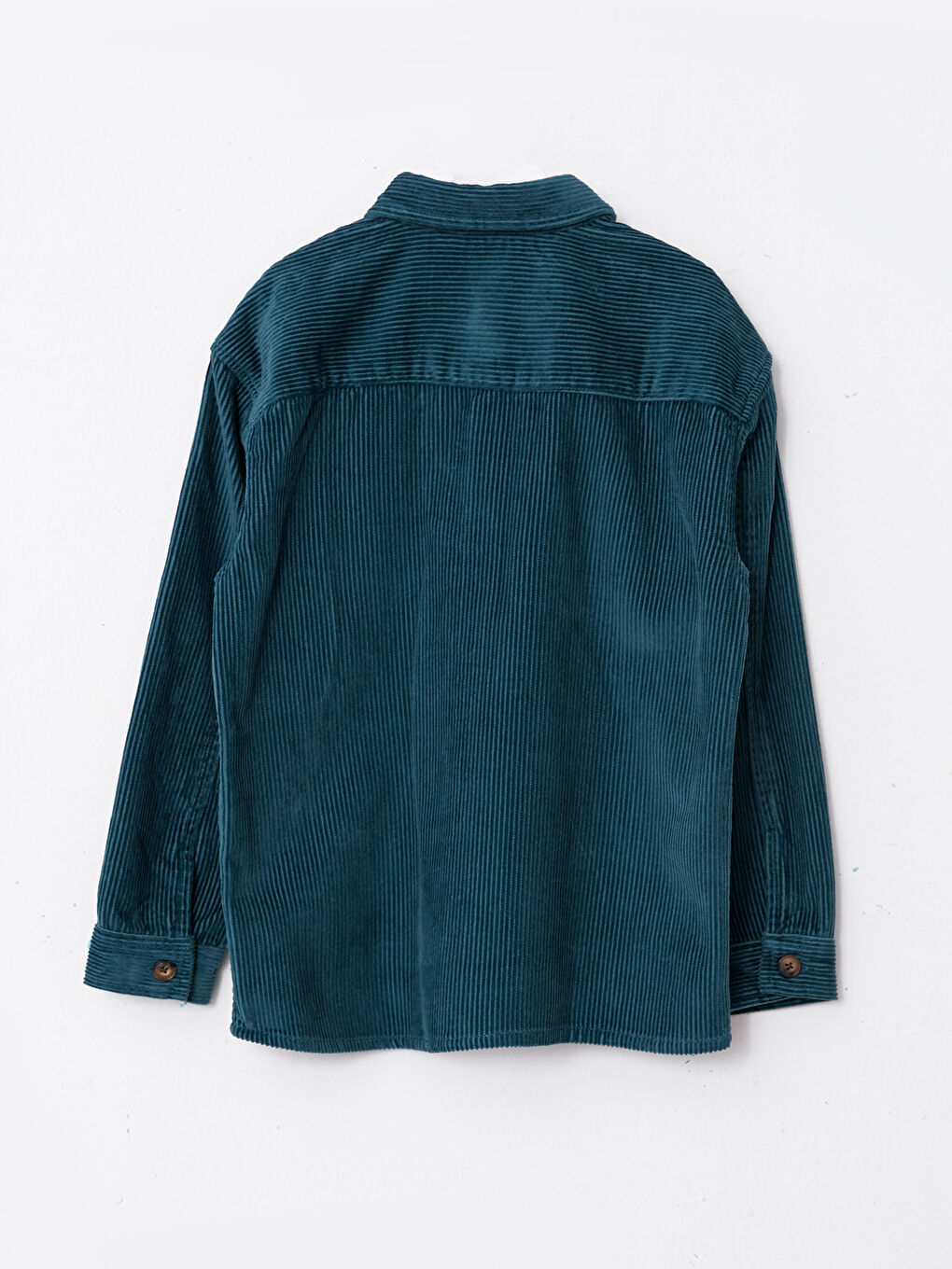 Basic Long Sleeve Velvet Boys' Shirt-1