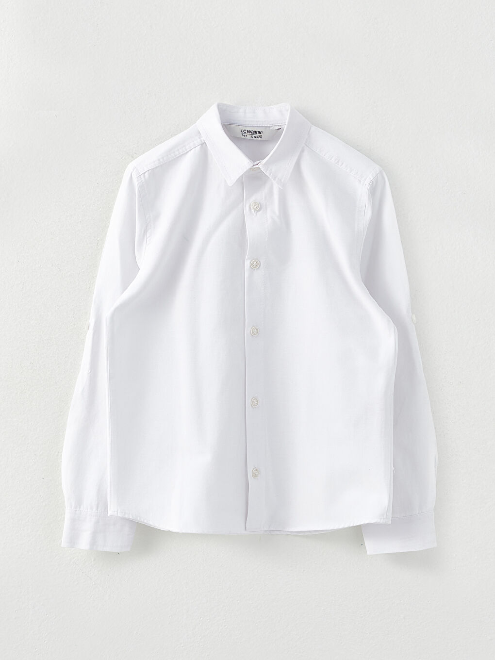 Beyaz Uzun Kollu Poplin Erkek Çocuk Gömlek ve Atatürk Baskılı Kravat-4