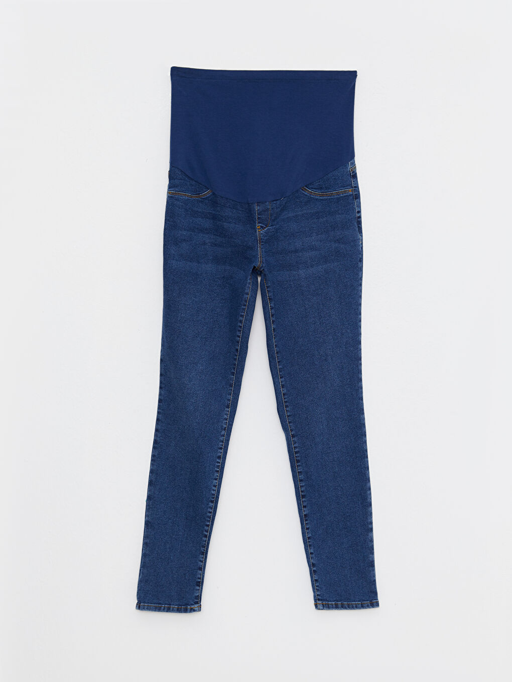 LCWAIKIKI Maternity İndigo Karın Panelli Mercury Skinny Fit Düz Cep Detaylı Hamile Rodeo Jean Pantolon - 5