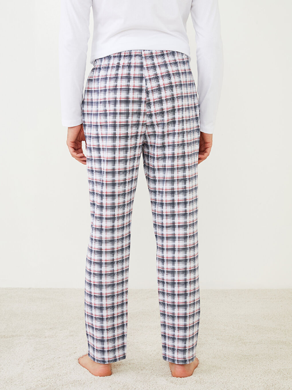 Редовен фит Каре Долнища на пижами за мъже-4