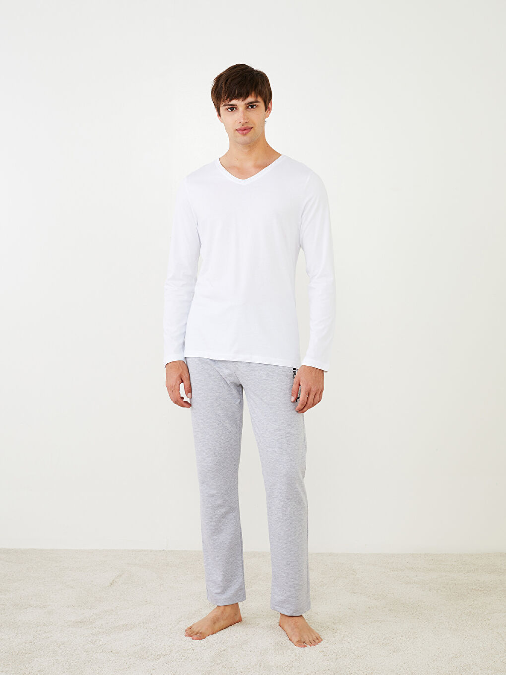 قيعان بيجامات رجالي بقصة عادية-1