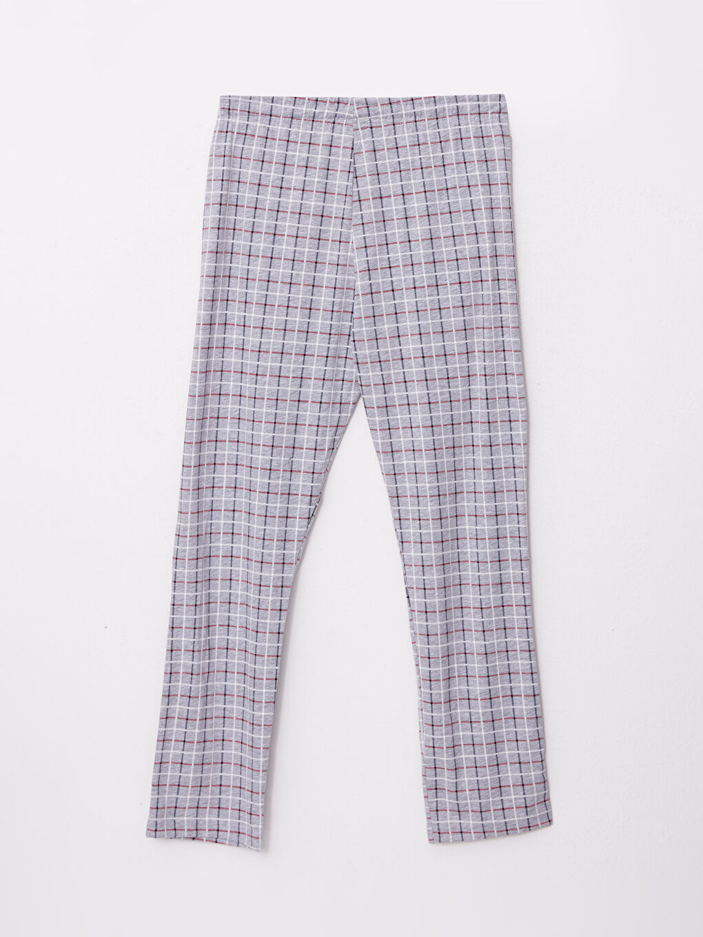 Gri Standart Kalıp Ekose Erkek Pijama Alt-6