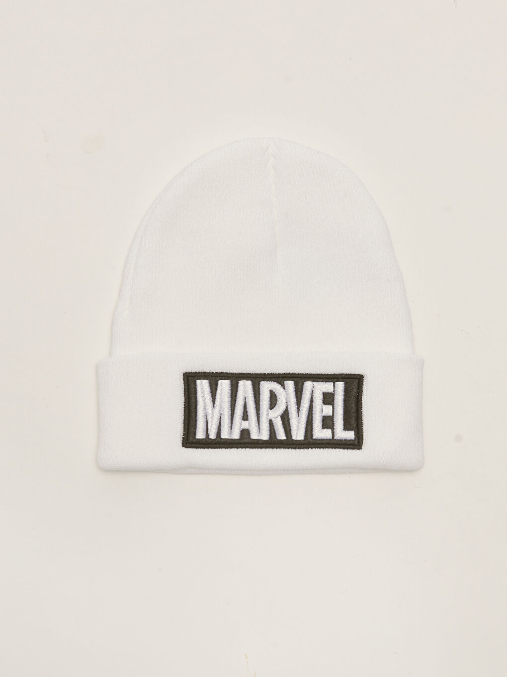 LCW ACCESSORIES Optik Beyaz Marvel Lisanslı Erkek Triko Bere