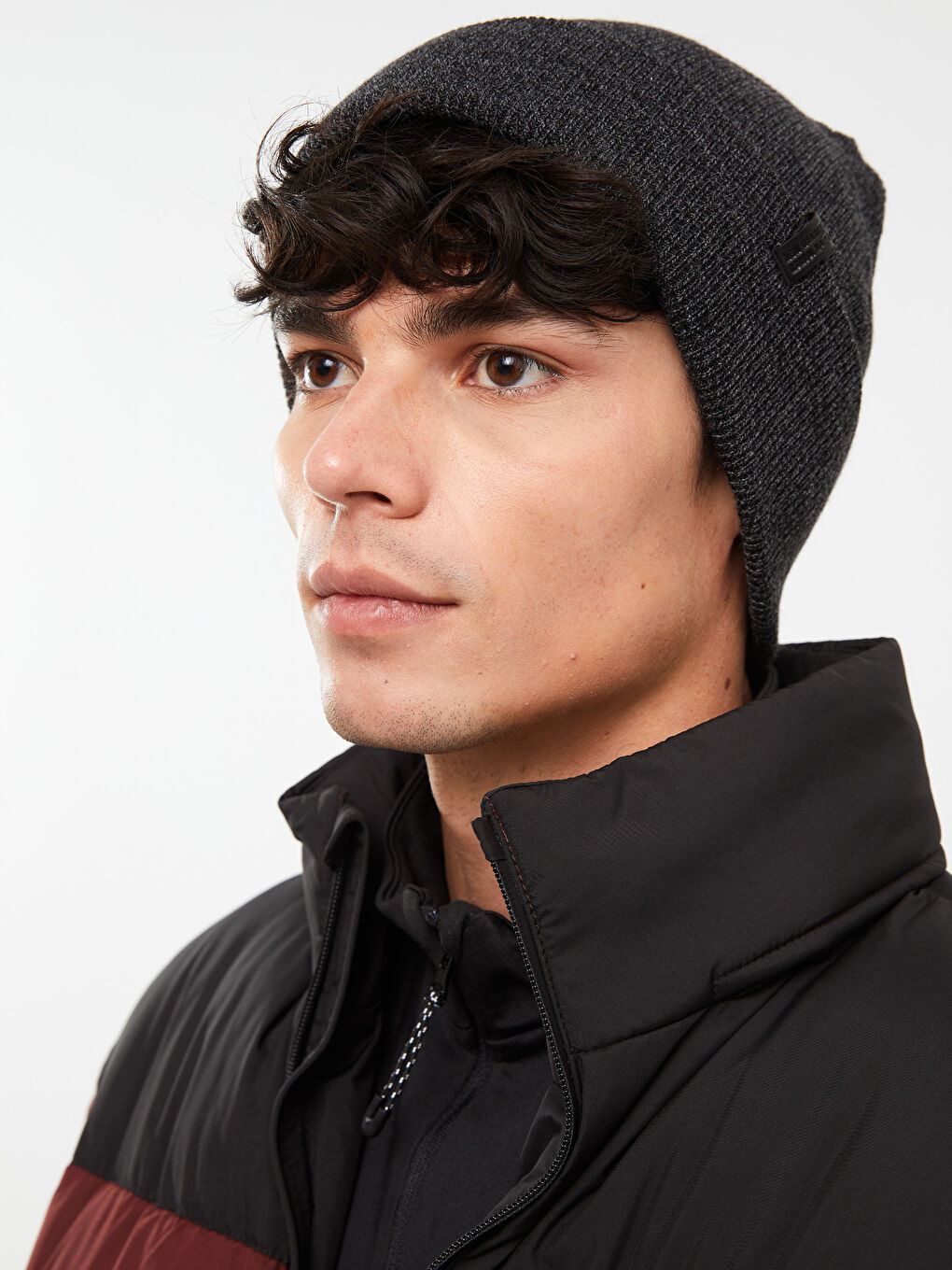 Label Detailed Men's Beanie