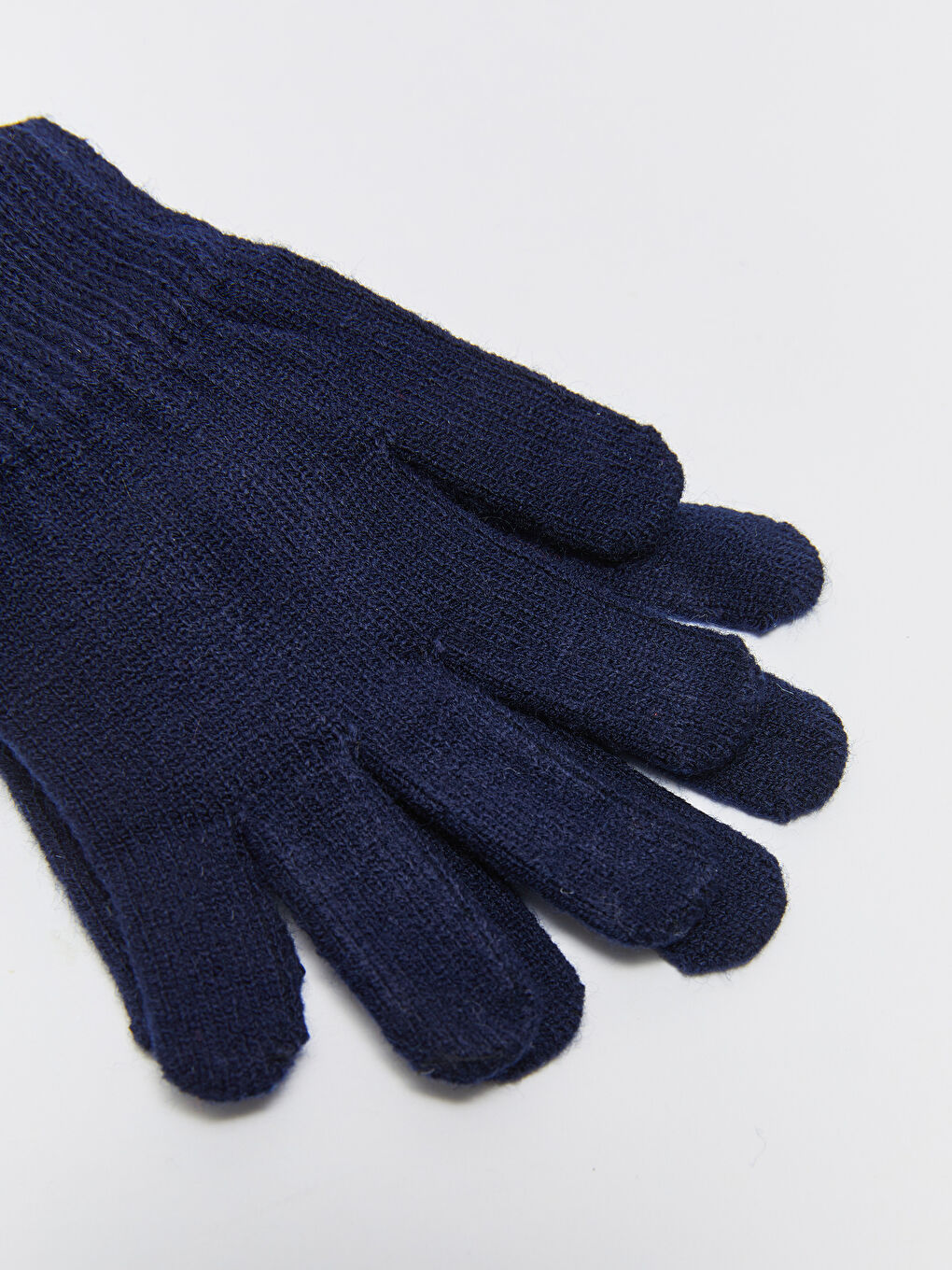 Lacivert Erkek Çocuk Triko Eldiven-1