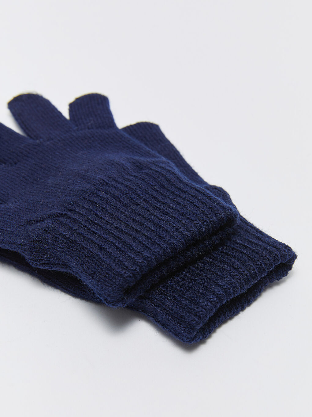 Lacivert Erkek Çocuk Triko Eldiven-2