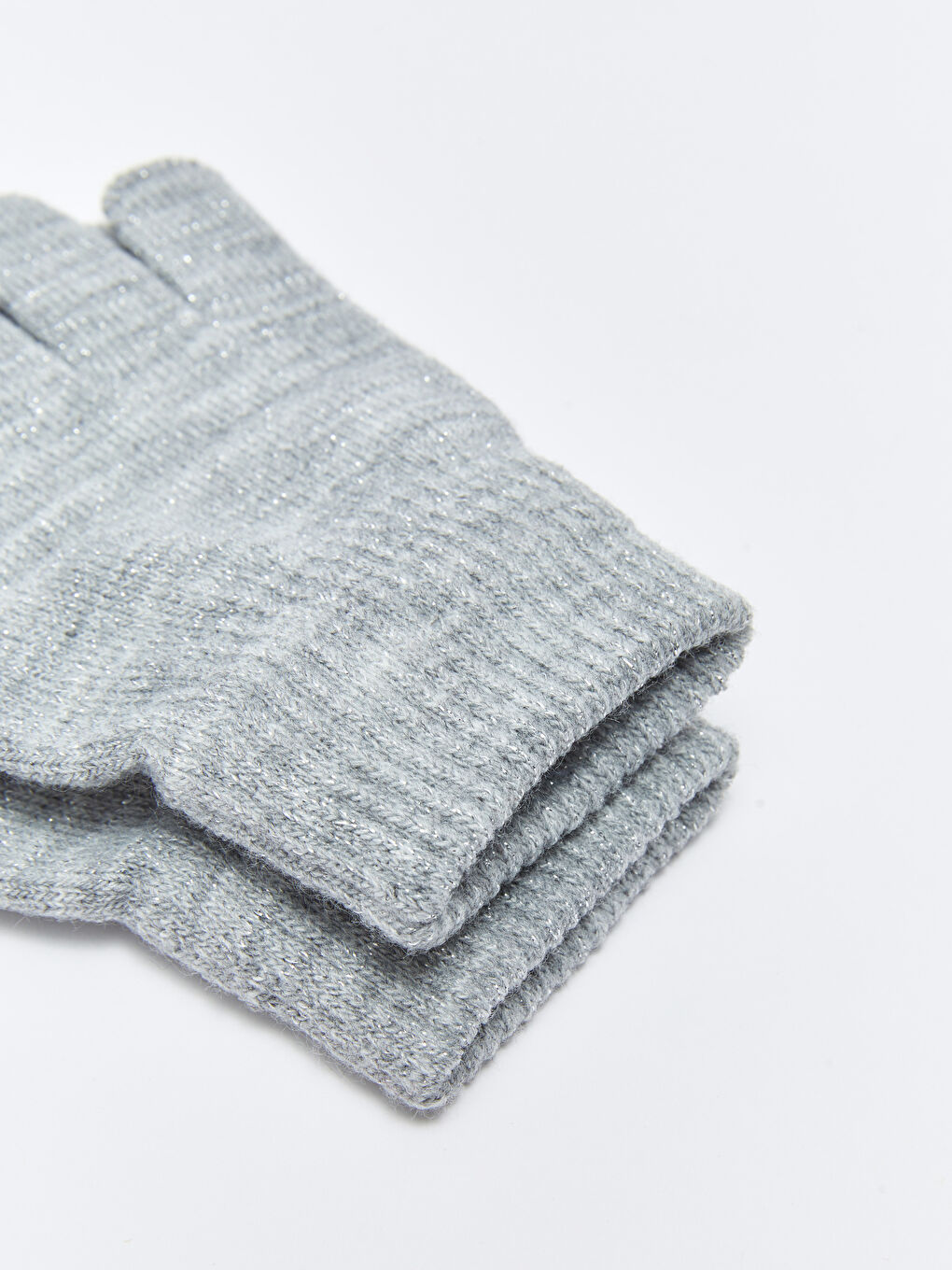 Plain Girls' Knitwear Gloves 3 Pcs-3