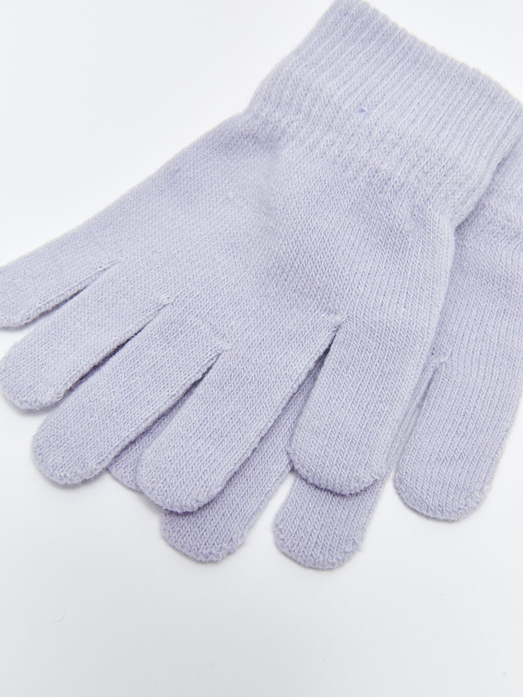 Plain Girls' Knitwear Gloves 3 Pcs-4