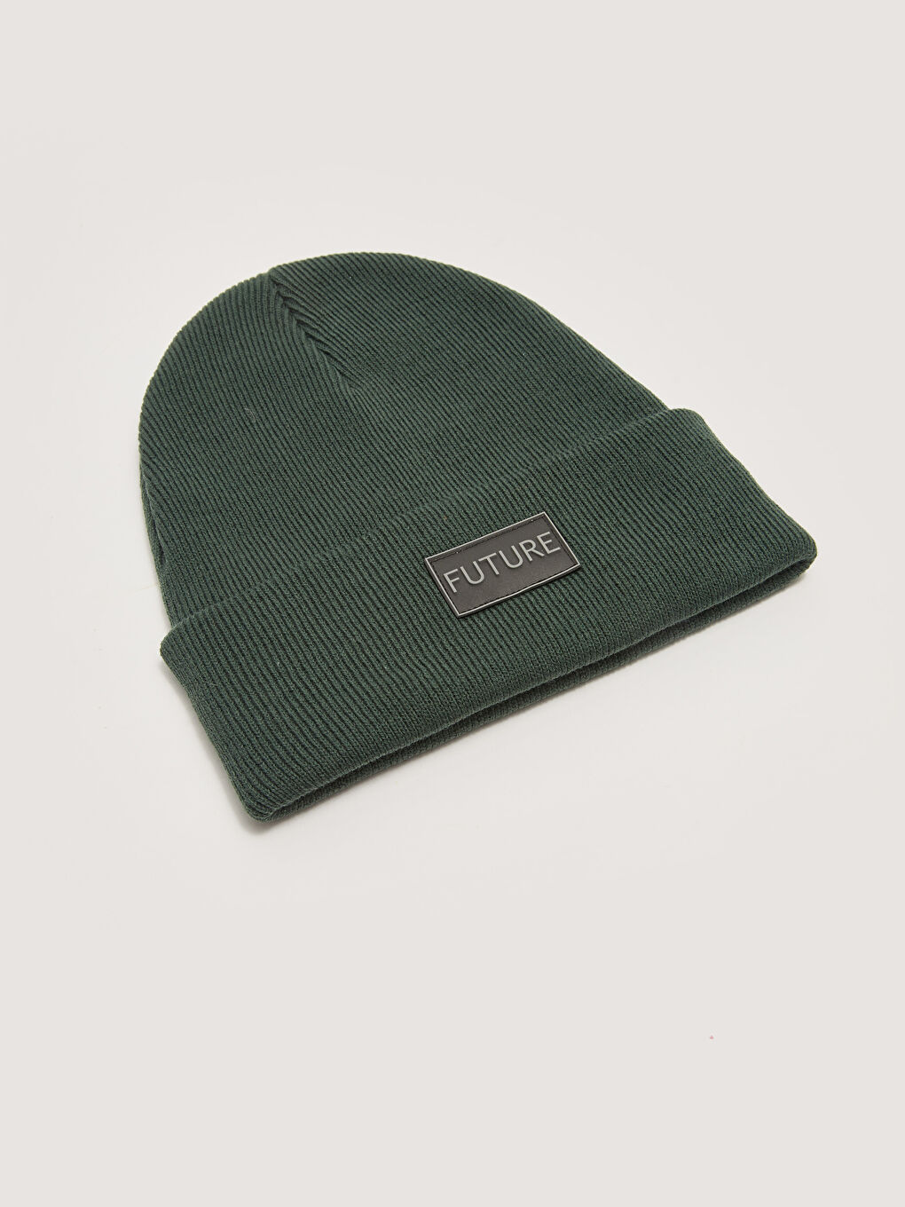 Label Detailed Men's Beanie-2