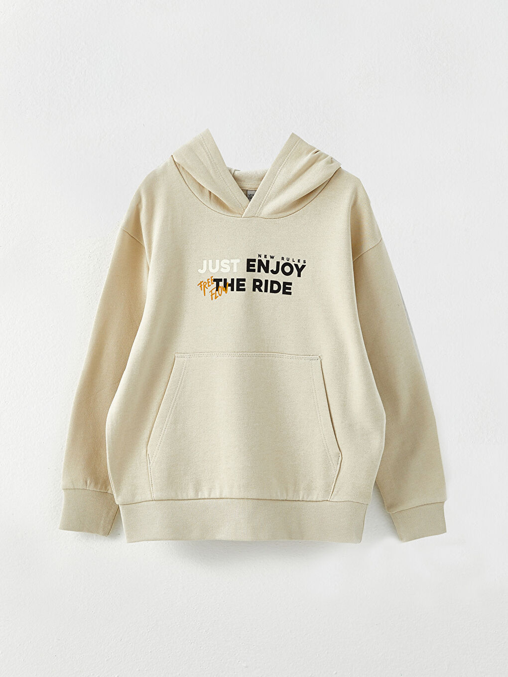 Hooded Printed Long Sleeve Boys' Sweatshirt
