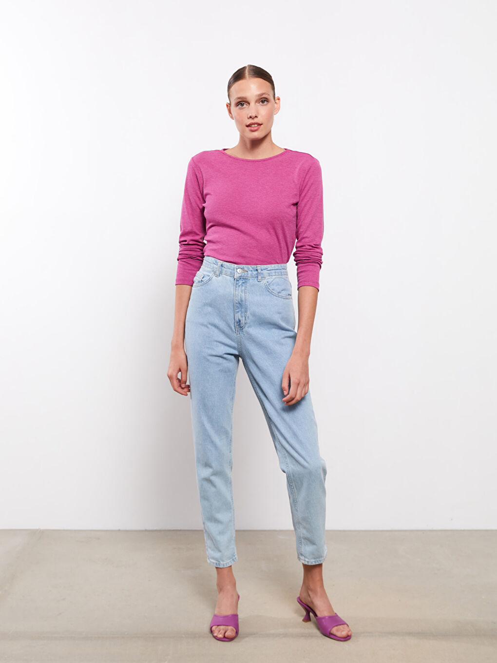 Crew Neck Women's Bodysuit-2
