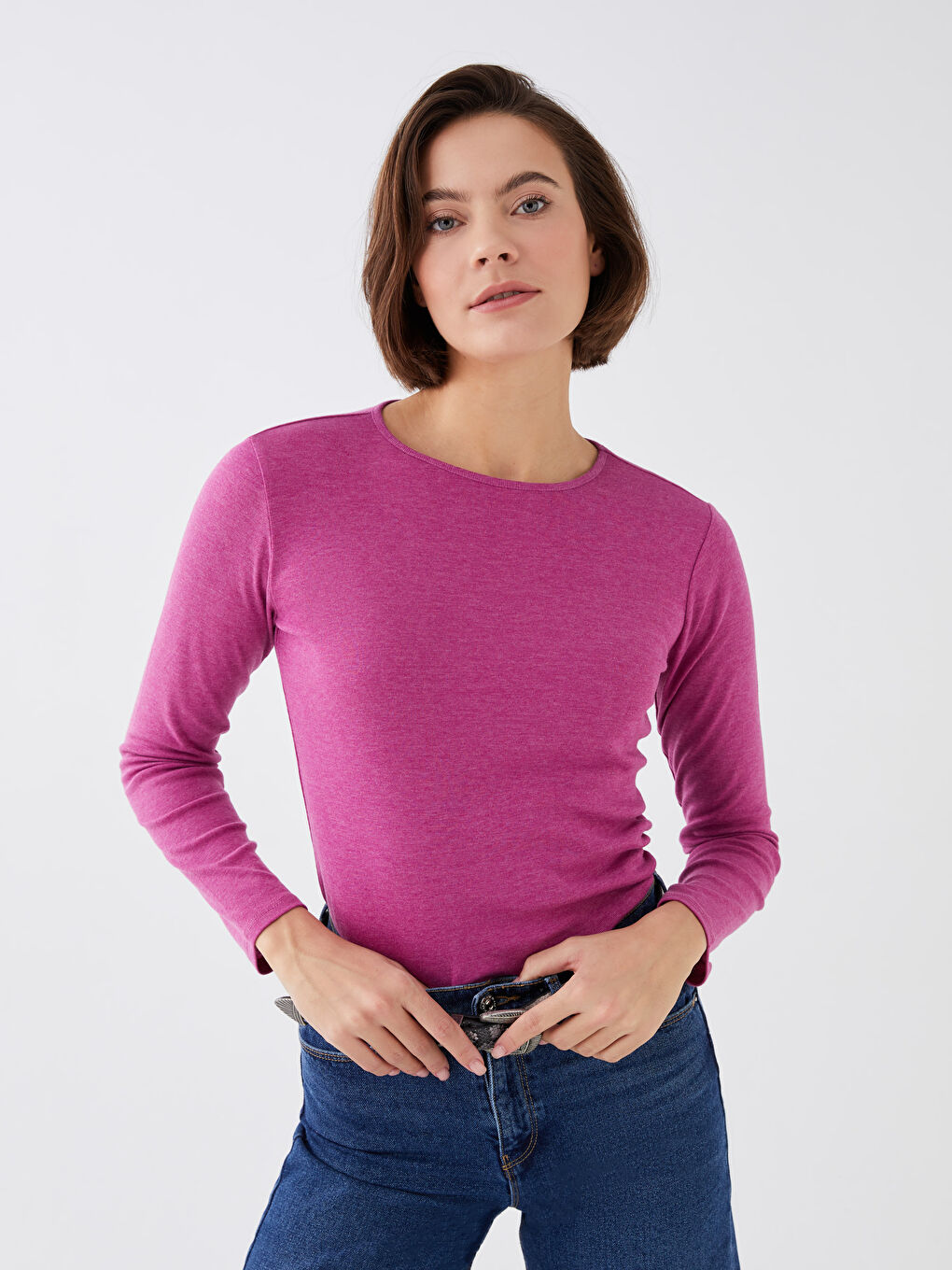 Crew Neck Women's Bodysuit