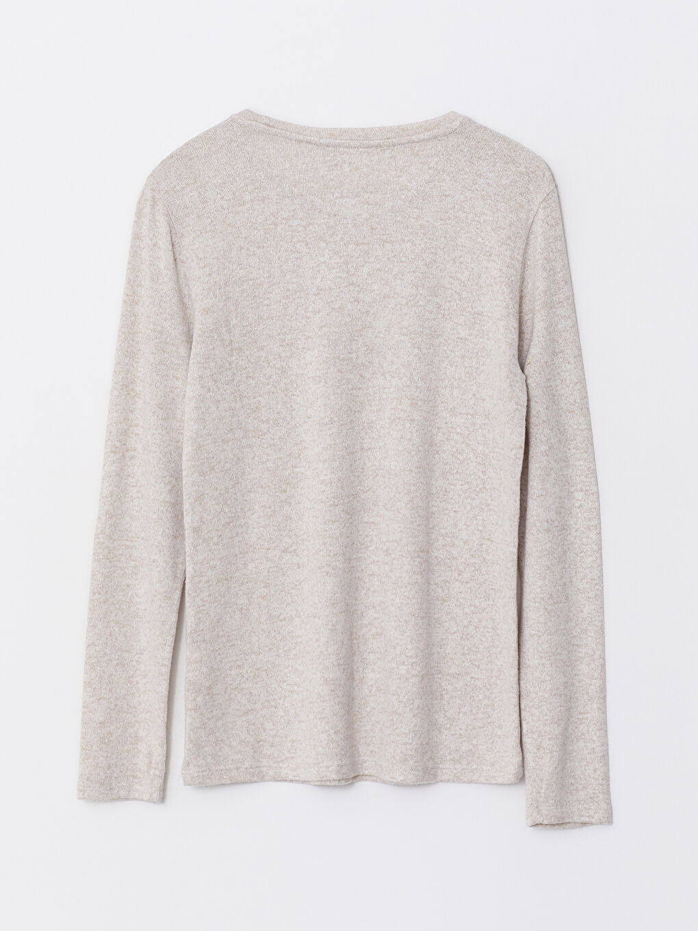 Bej Bisiklet Yaka Kadın Body-6