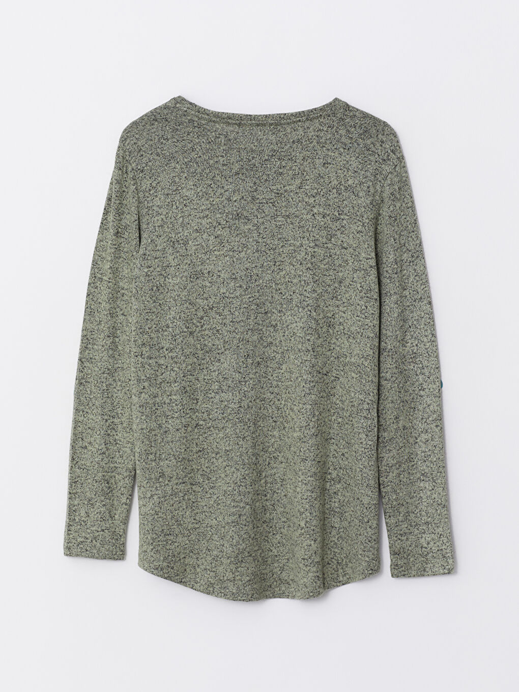 Rundhalsausschnitt Schlicht Langarm Damen T-Shirt-6