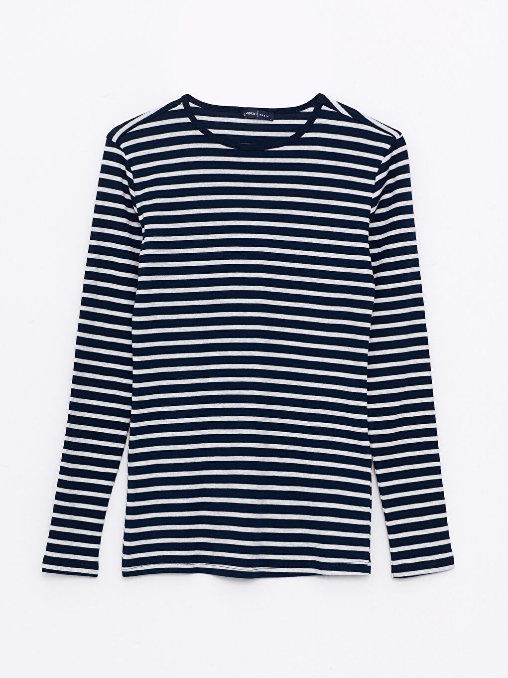 Crew Neck Striped Long Sleeve Women's Body-5