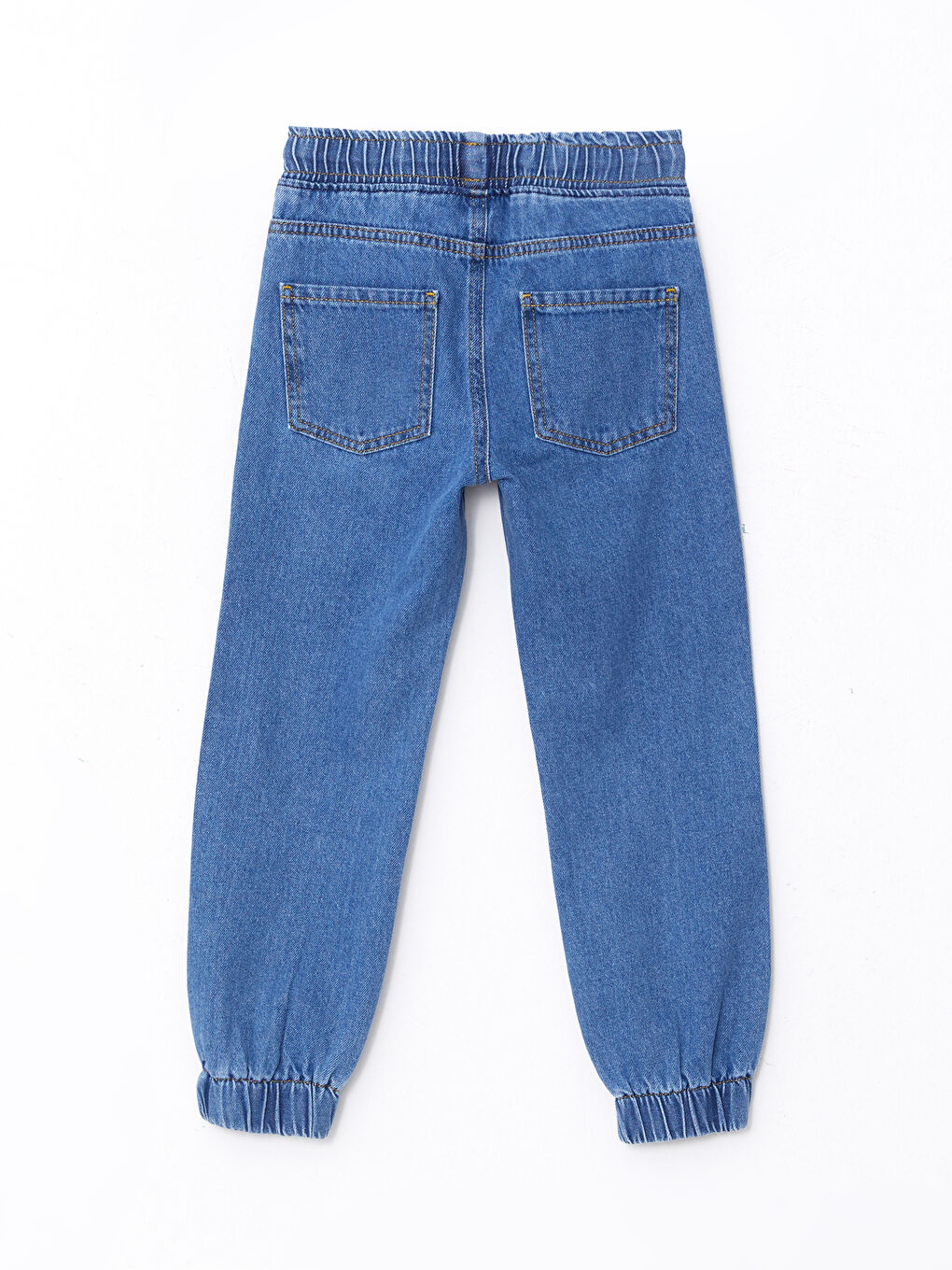 İndigo Beli Lastikli Spiderman Baskılı Erkek Çocuk Jogger Jean Pantolon-1