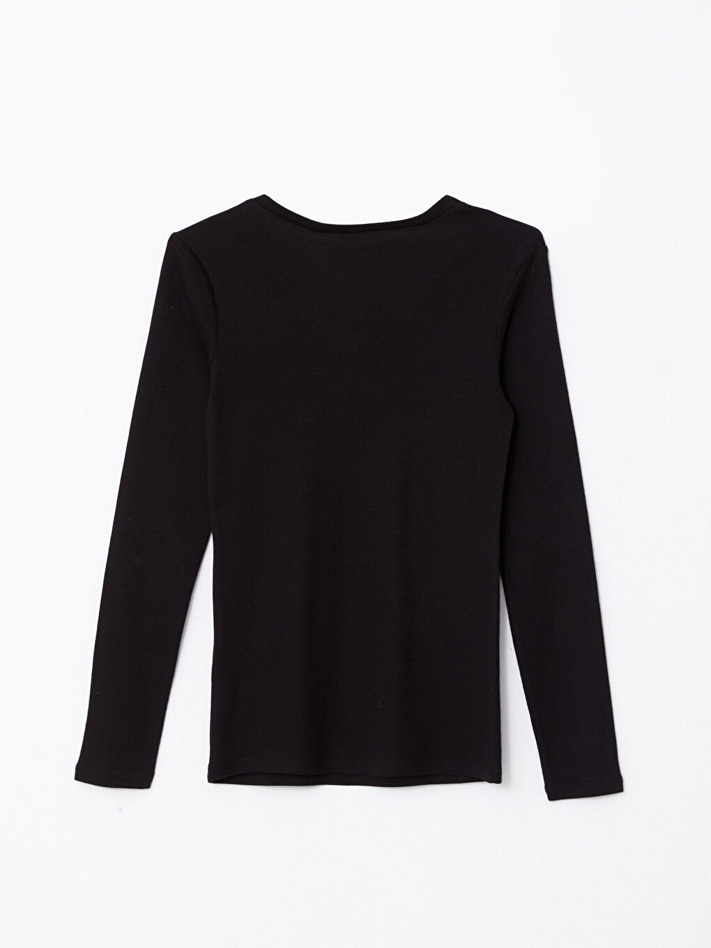 جسم بياقة على شكل حرف V كم طويل مستقيم للسيدات-6