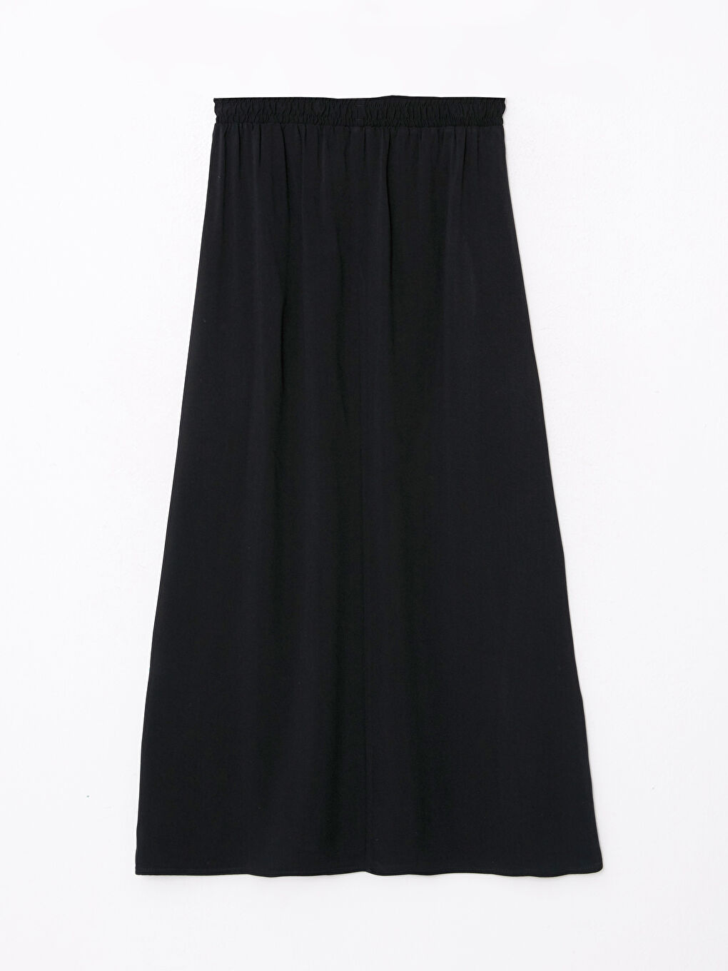 Elastic Waist Straight A-Line Viscose Women's Skirt -W25263Z8-CVL
